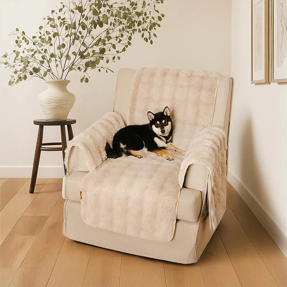 Copridivano Pezzo Unico Effetto Peluche Impermeabile - FidoSit