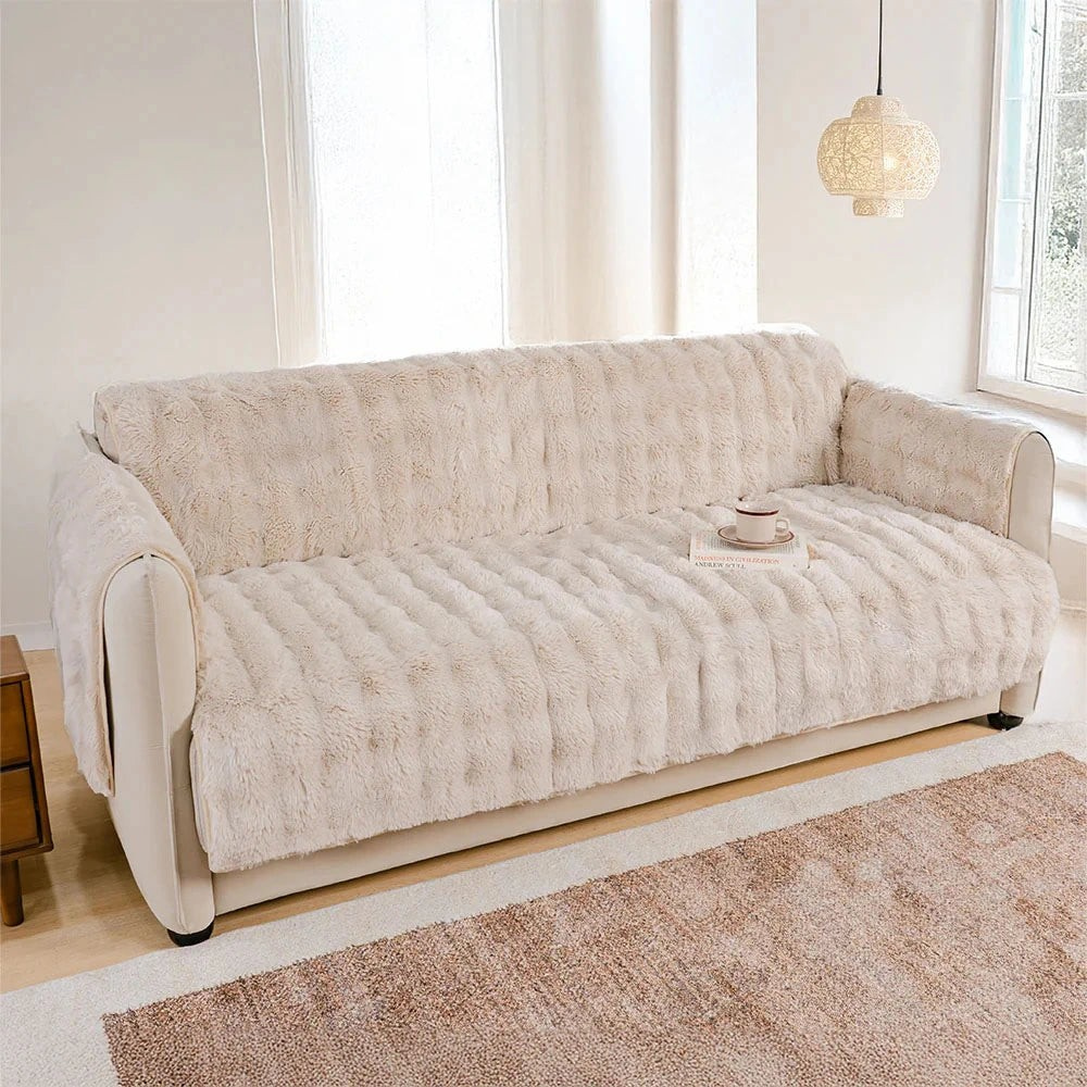 Copridivano Pezzo Unico Effetto Peluche Impermeabile - FidoSit