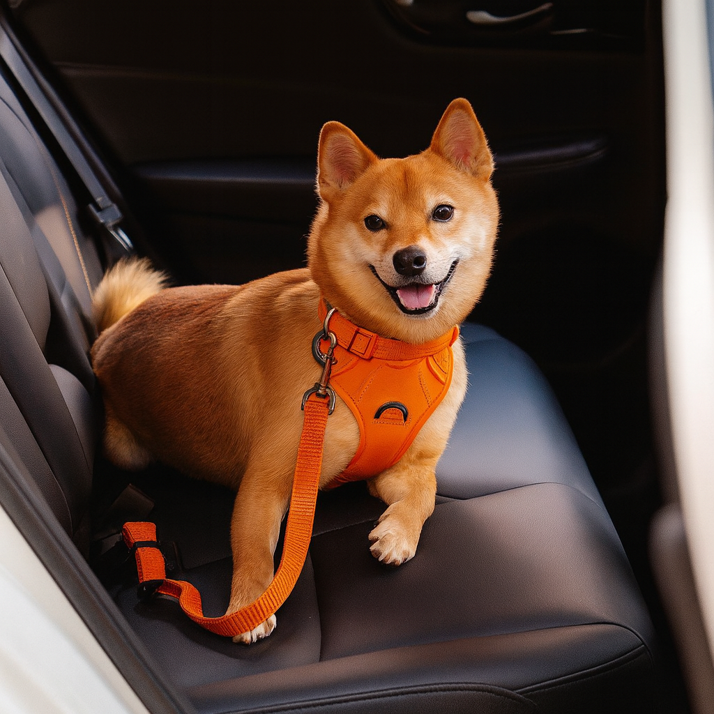Elastic Anti-Whiplash Dog Car Safety Belt