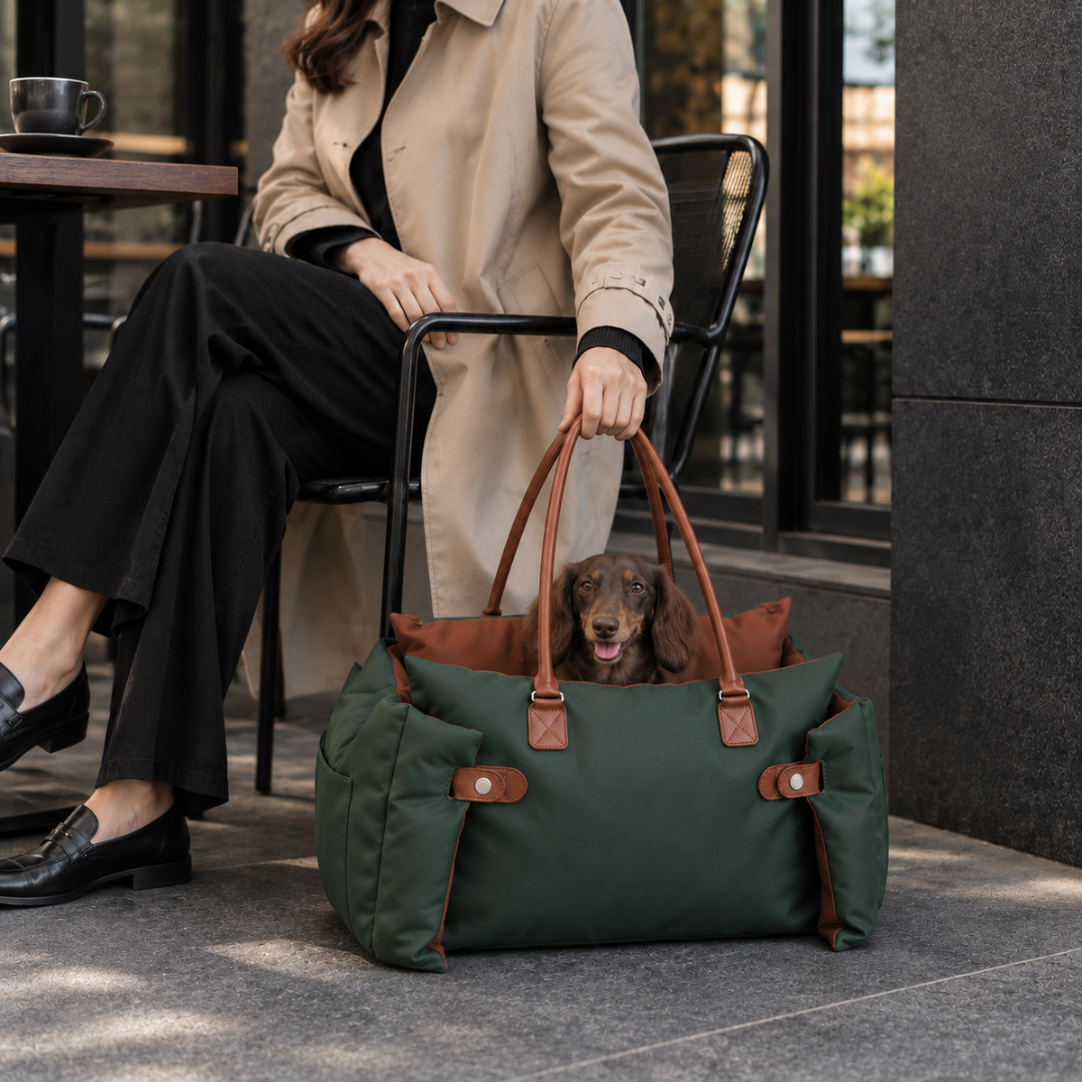 Maison Luxe Dog Car Seat
