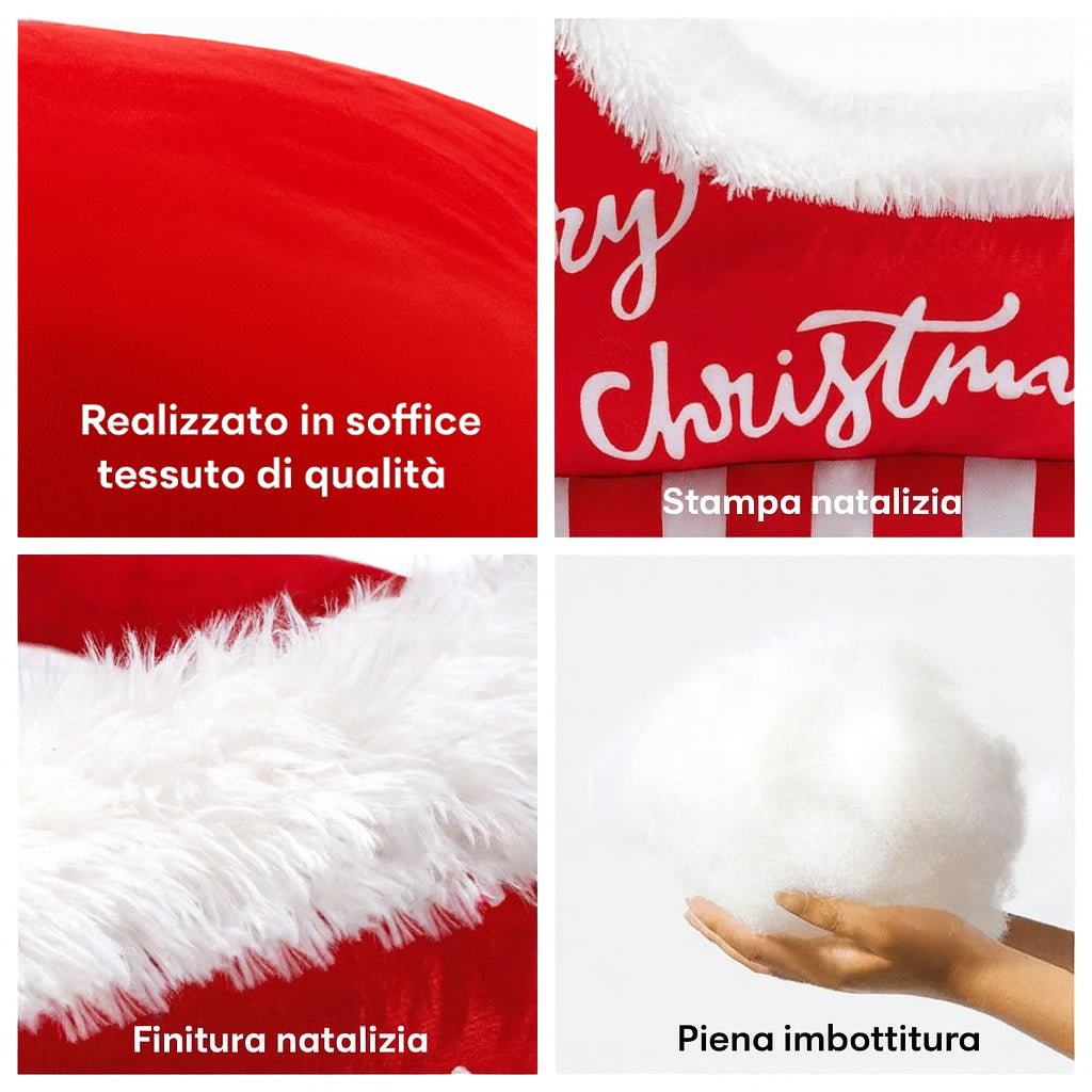 Cuccia Festiva a Forma di Slitta di Natale per Cani - FidoSit