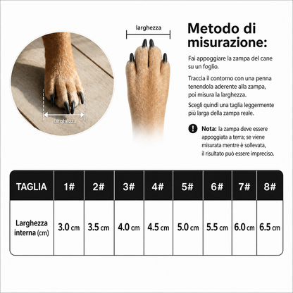 Scarpe Protettive FidoSit Set da 4 per Cani - FidoSit