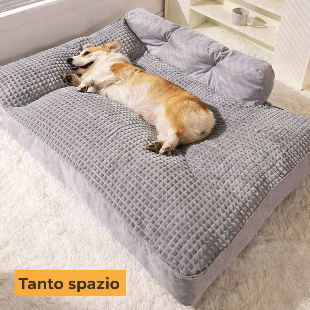 Letto Grande Imbottito Lavabile per Cani e Gatti - FidoSit