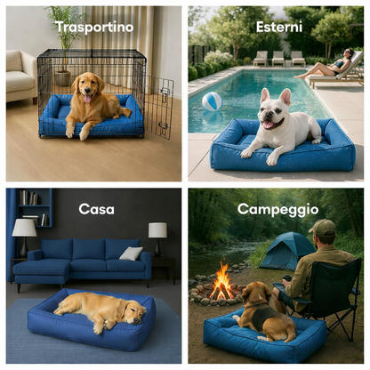 Cuccia Ortopedica Impermeabile Antimorso per Cani - FidoSit