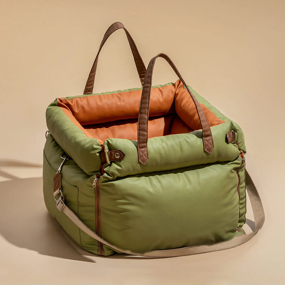 Seggiolino Auto in Pelle Comfort Urbano per Cani - FidoSit