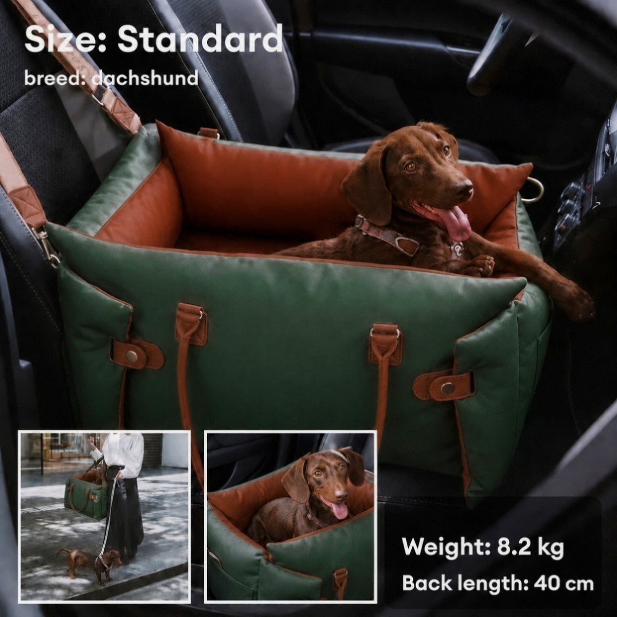 Maison Luxe Dog Car Seat