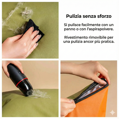 Seggiolino in Pelle per Cani con Attacco Cinture - FidoSit