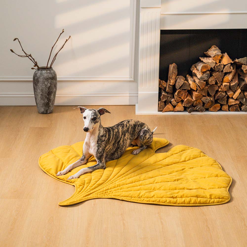 Tappetino Imbottito per Cani a Forma di Foglia - FidoSit