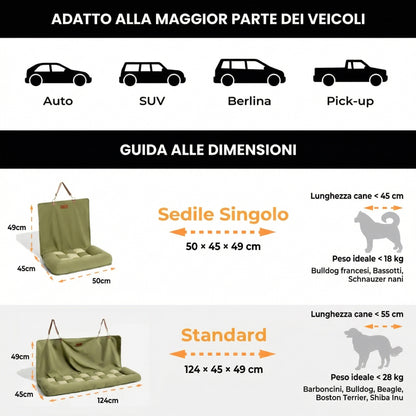 Coprisedile per Cani di Taglia Grande Chessboard Lounge - FidoSit