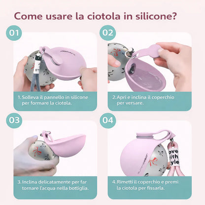Borraccia per Cani con Ciotola Integrata - FidoSit