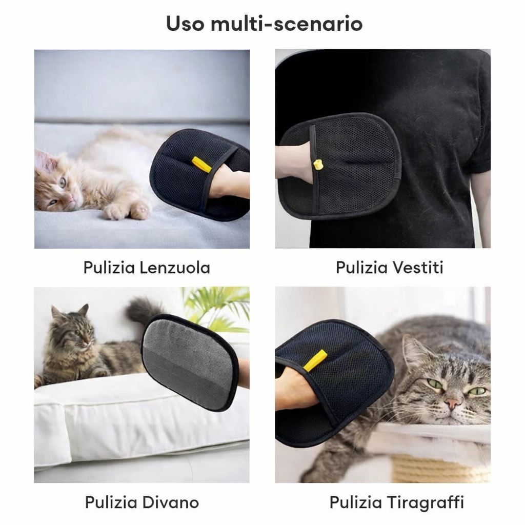Guanto Rimozione Peli Animali Doppia Faccia - FidoSit
