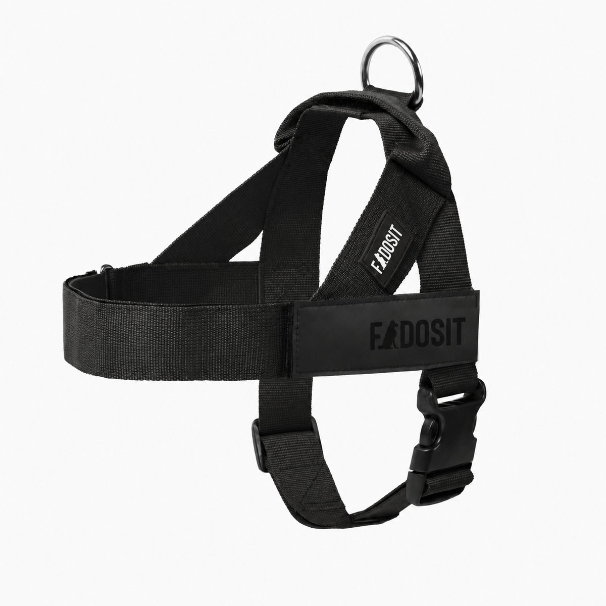 FidoSit adjustable dog harness in Black, product photo 1