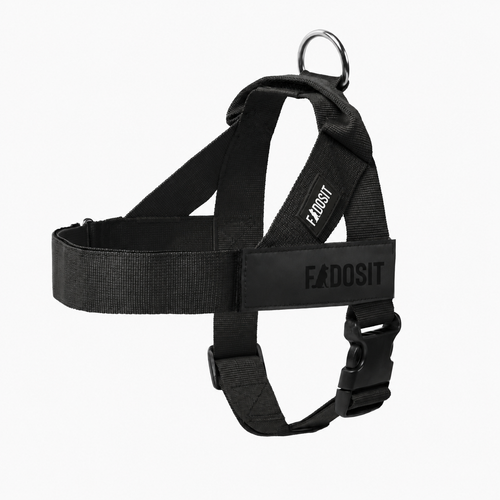 FidoSit adjustable dog harness in Black, product photo 1