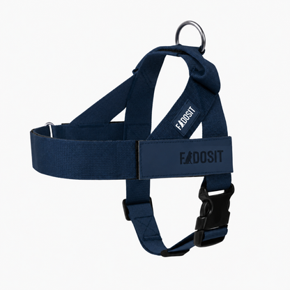 FidoSit adjustable dog harness in Premium Navy Blue, product photo 1