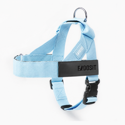 FidoSit adjustable dog harness in Sky Blue, product photo 1