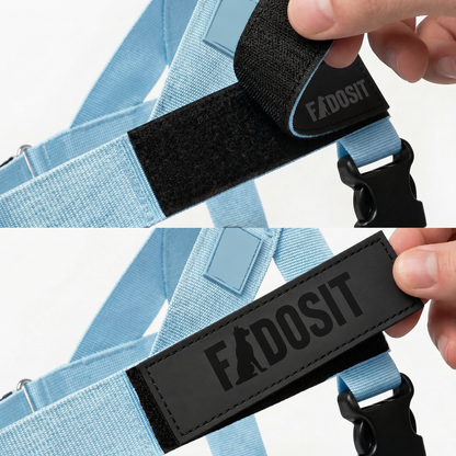FidoSit adjustable dog harness in Sky Blue, product photo 2