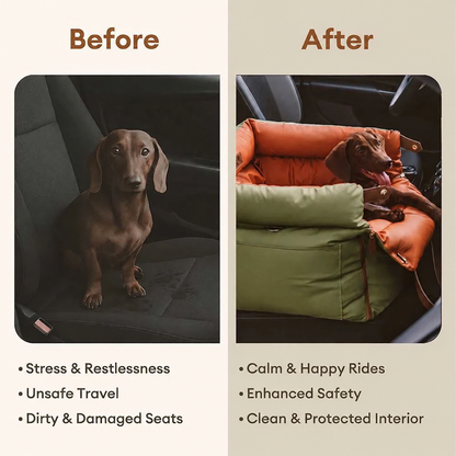 Urban Comfort Faux Leather Dog Car Seat – FidoSit