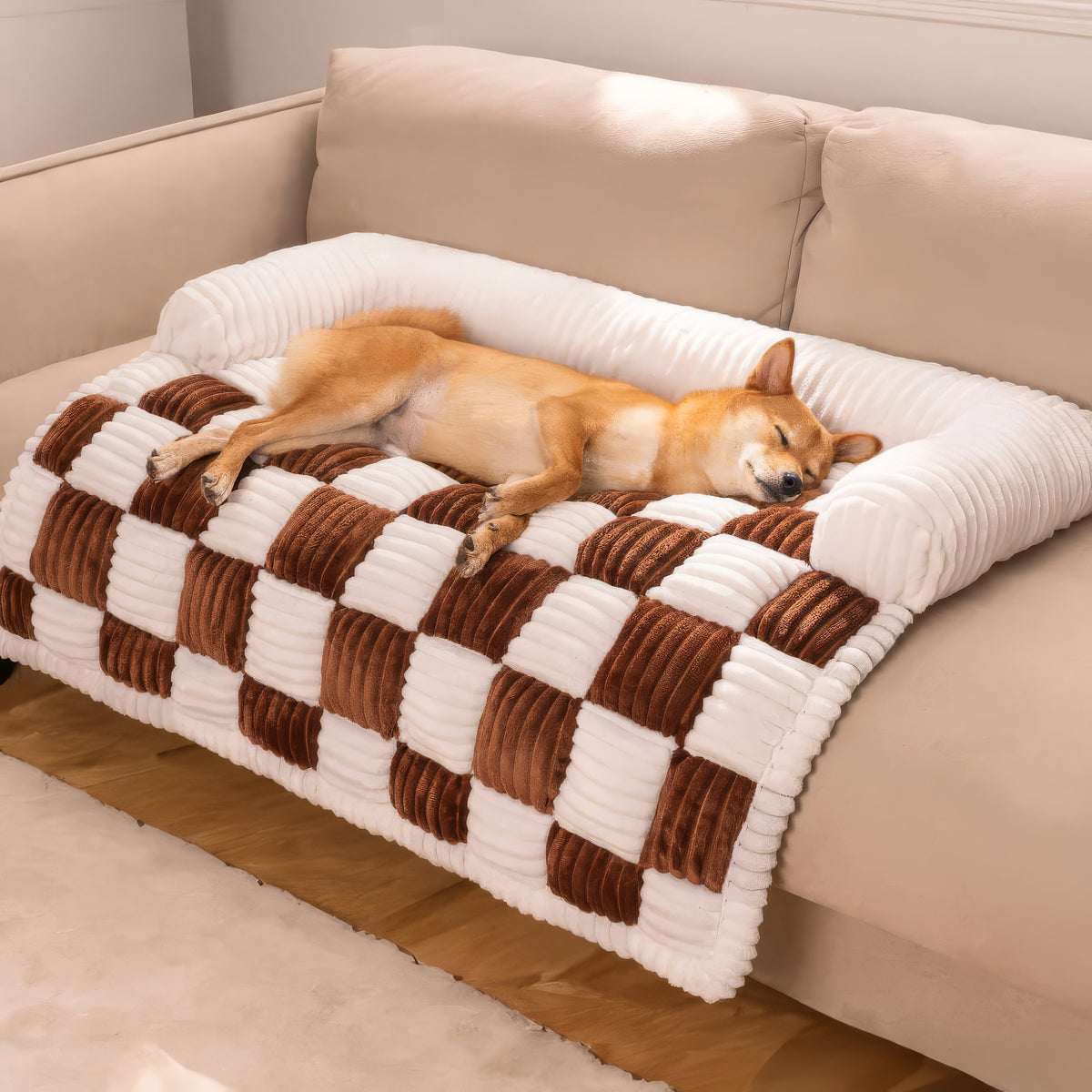 Copridivano Letto a Scacchiera per Cani - FidoSit