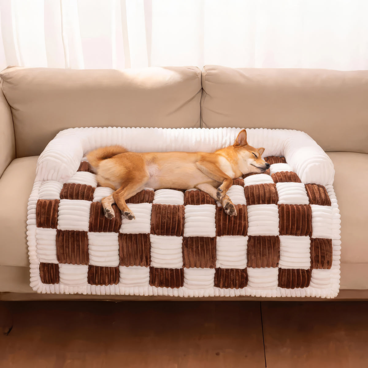Copridivano Letto a Scacchiera per Cani - FidoSit