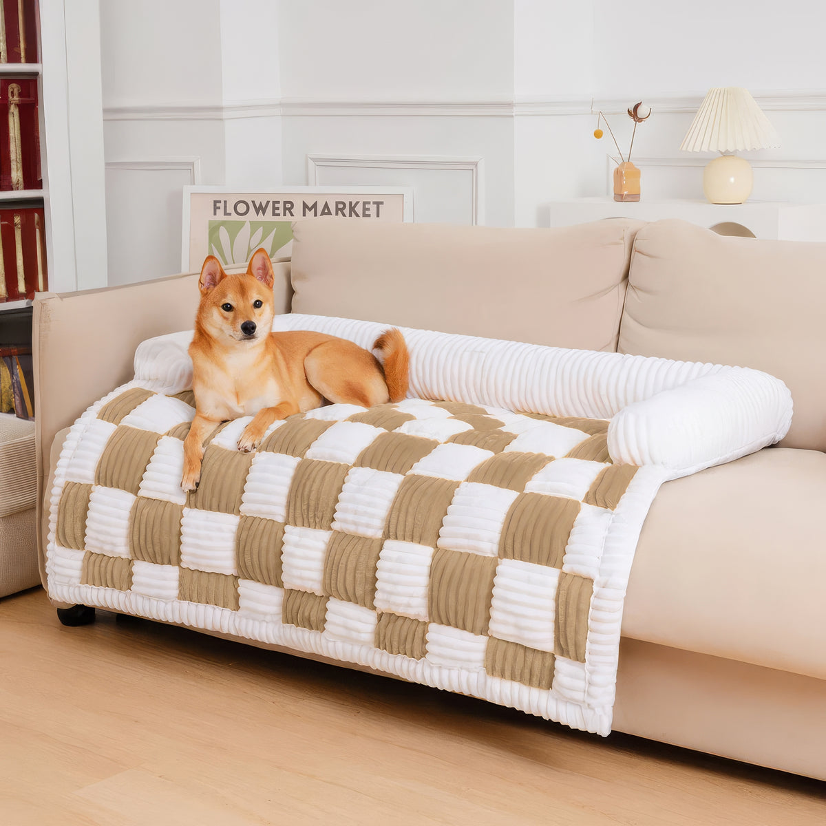 Copridivano Letto a Scacchiera per Cani - FidoSit