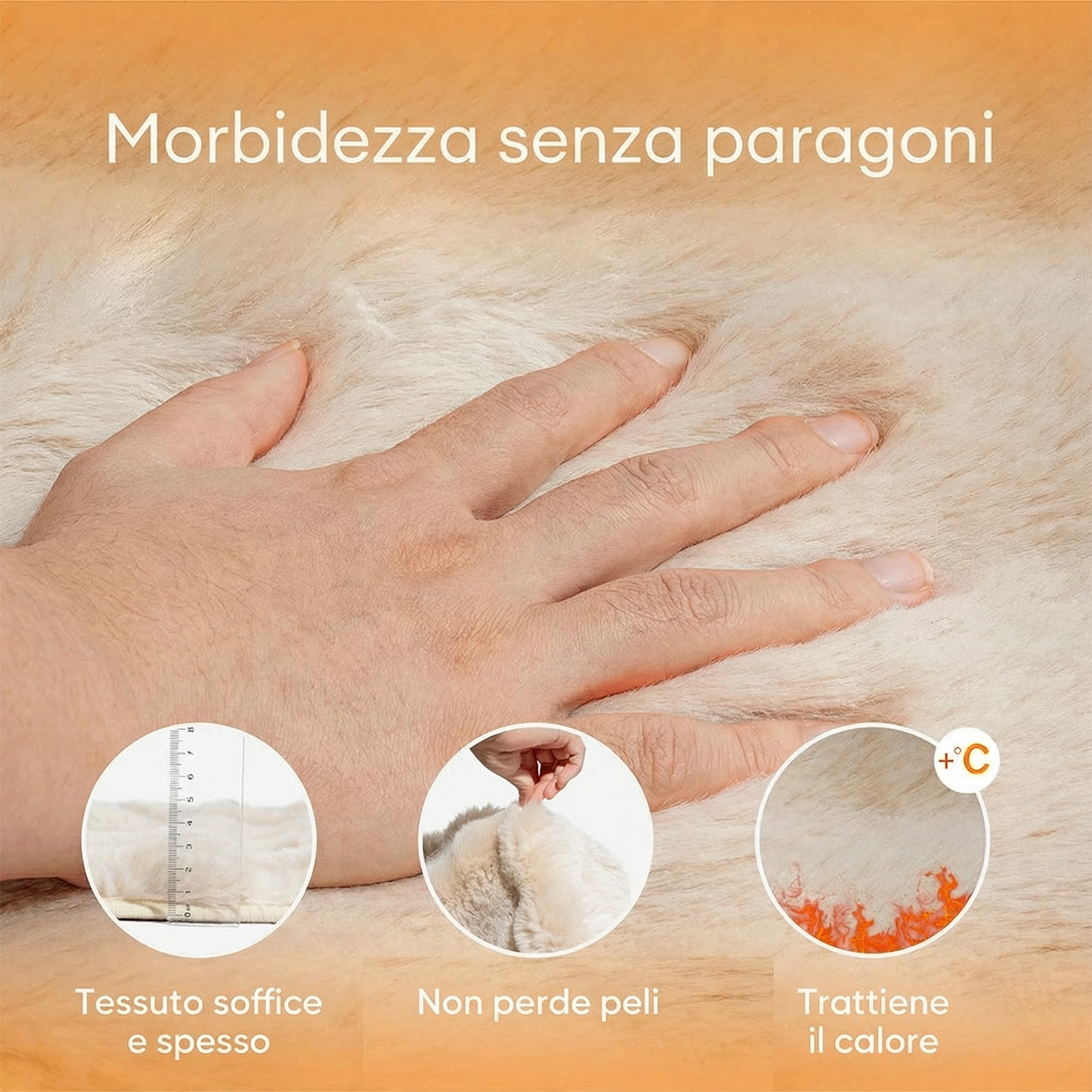 Copridivano Pezzo Unico Effetto Peluche Impermeabile - FidoSit