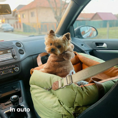 Seggiolino Auto in Pelle Comfort Urbano per Cani - FidoSit