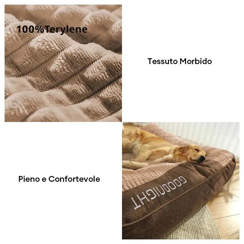 Orthopedic filling compared with standard dog bed filling