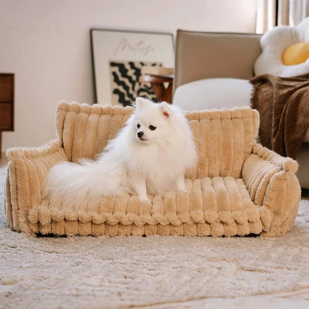 Divano Ortopedico per Cani in Peluche Sogni Perfetti - FidoSit