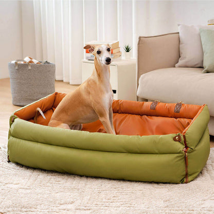 Seggiolino in Pelle per Cani con Attacco Cinture - FidoSit