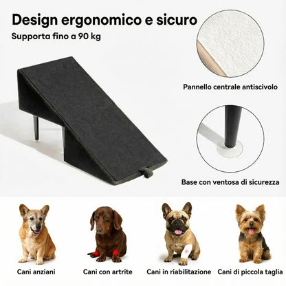 Rampa Sgabello per Cani Convertibile 2-in-1 - FidoSit